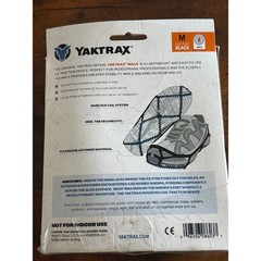 Yaktrax News Mens Walk Ice Traction Cleats Blak Medium Spikeless Coil Snow Grips