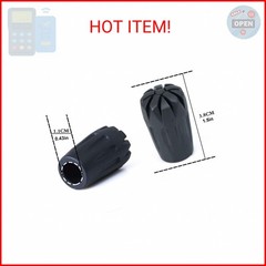 ANIUHL 8 Piece Rubber Trekking Pole Tips Hiking Walking Sticks Caps Ends Replace