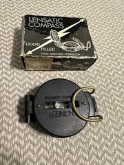 Vintage Engineer Lensatic Precise Liquid Filled Compass Japan-With Original Box!