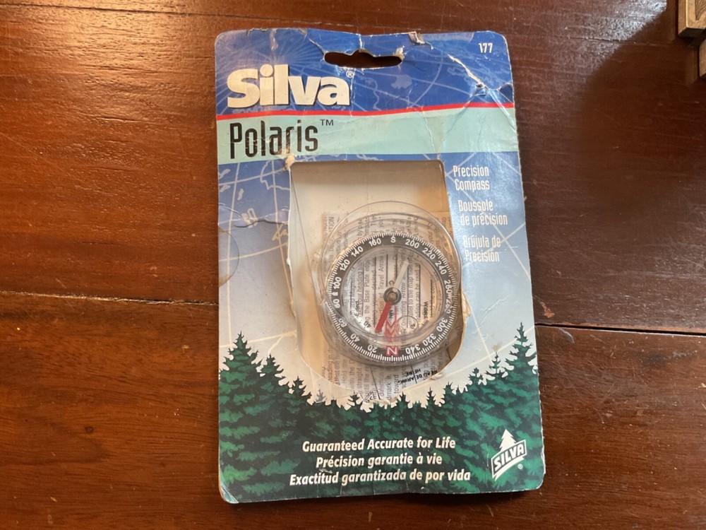 Silva Polaris Compass Orienteering Hiking Liquid Filled Sweden
