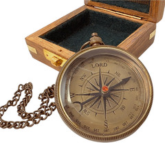 God My Lord Compass – Compass Gift Inspirational Quote Engraved, Graduation Gift
