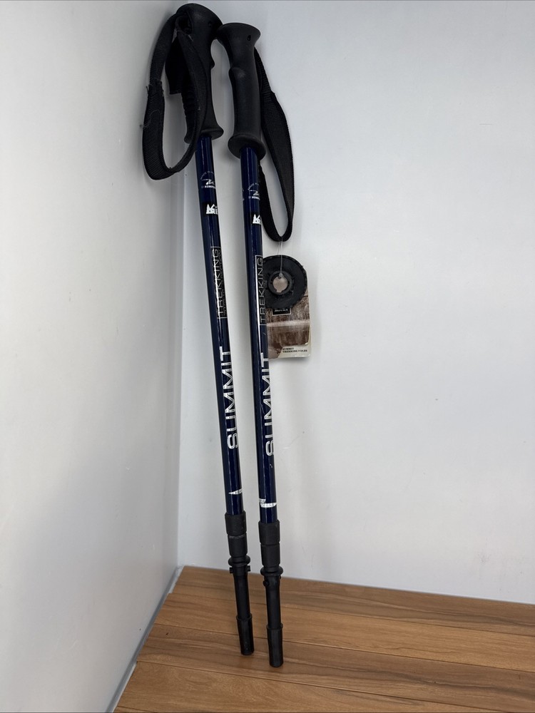 New Komperdell REI Summit Trekking Poles Hiker 1075-T6 3 Section New