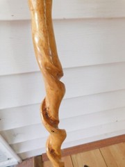 Eagle Head Twisted Wood Solid Walking Stick