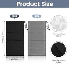 2 Pack Thermal Phone Case 7.48×4.13in Cellphone Pouches Warm Phone Black, Gray