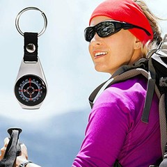 2 Pack Style Key Ring Compass | Keychain Military Magnetic Compass |