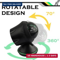 Compass for Car with Bottom Stick Car Compass Ball,Adjustible and Night Vision C
