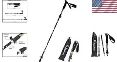 Compact Collapsible Trekking Stick – 49″ Height, Perfect for Hiking Adventures