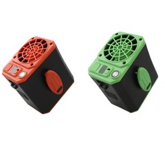 2400mAh Hanging Waist Fan with Power Bank LED Light Three Speed Cooling Device
