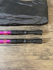 Aihoye Hiking Trekking Poles Purple Lightweight Antishock Backpacking GentlyUsed