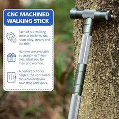 Tactical Stick Hiking Walking Staff – Trekking Poles Tactical Staff No Tools