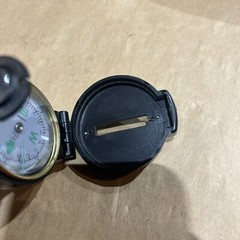 Vintage Engineer Lensatic Directional Compass Made in Taiwan Black