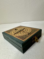 RARE Vintage Antique Solar Calendar Pocket Compass : Villa Alcor Made In Spain