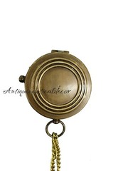 Robert Browning Engraved Antique Brass Compass – Personalized Gift for Couples