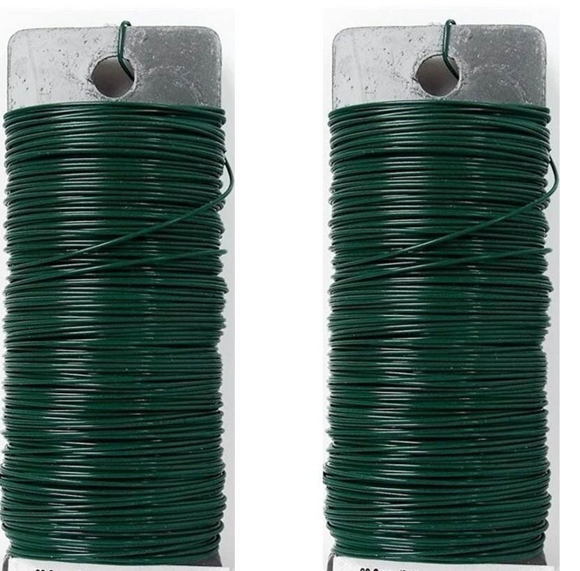 2.. 110 Feet Snare Trip Wire Green 22 Gauge Camping Survival Garden Trip Alarms