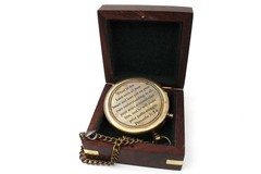 Trust In The Lord Engraved Brass Compass Wooden Case Christian Gift For Men