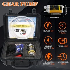 100W Oil Extractor Pump Kit, 1-4L/min High-Flow Oil Change Pump for Engine
