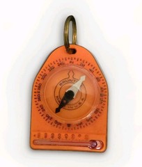 Brunton Compass Weather Temp. Wind Chill Chart Keychain Gorpcore Camping Hiking