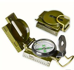 GERMAN ARMY COMPASS WITH CASE NEW ARMY Navigation Forest OLIVE Marching Compass BW ARMY