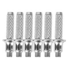 6PCS alpenstock tip Hiking Rod Tip Metal Cane Tips Trekking Pole Rubber Tip