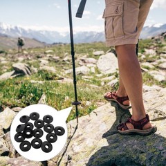 15 Pcs Round Mud Baskets for Trekking Poles Outdoor Gear Ice Spikes