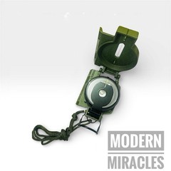 US Military Phosphorescent Lensatic Compass Olive Drab Waterproof with Pouch