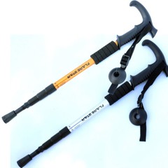 1 Pair of Trekking Poles Walking Hiking Sticks Anti-shock Adjustable Alpenstock