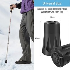 Nordic Walking Poles Rubber Bumpers 6 Pack, Rubber Bumpers for Hiking Poles, Wall…