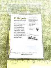 El Malpais Walking Staff Stick Medallion National Monument Western NPA White
