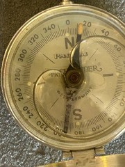 Vintage West German Liquid Filled Magnetic Compass Pathfinder