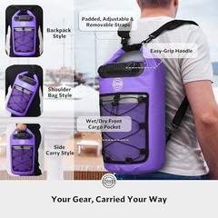 5/10/25/30/40/55L Waterproof Dry Bag- Roll 30L 30l Purple (With Phone Case)