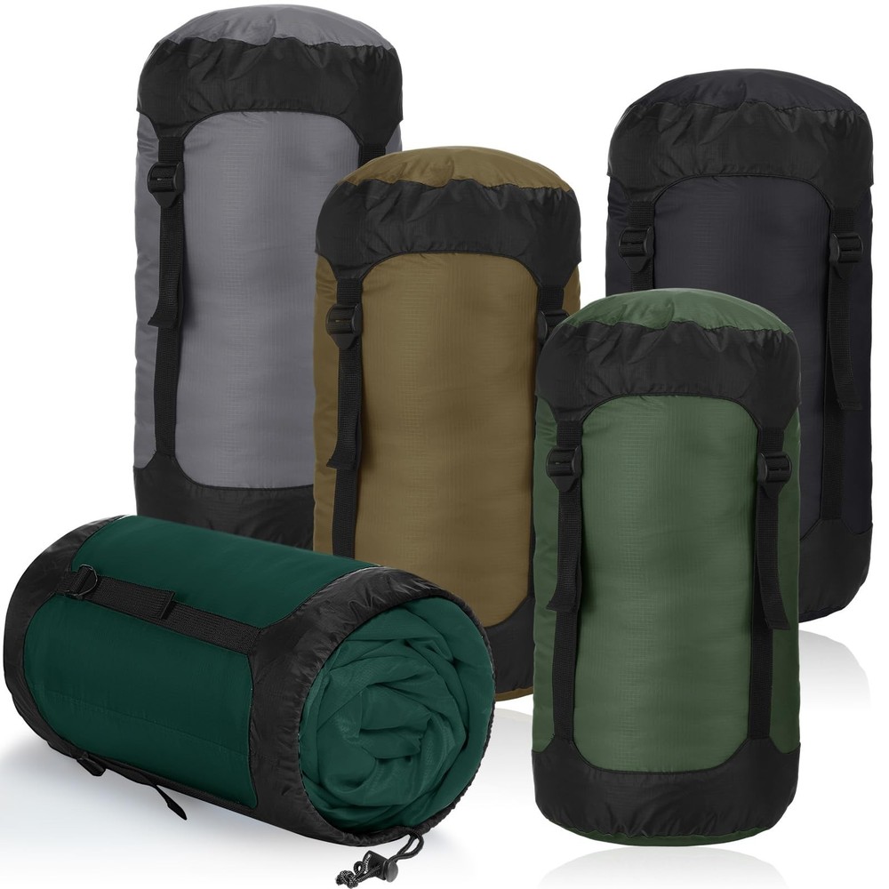 5 Pcs Compression Sacks for Backpacking 20L Camping Sleeping Bag Stuff Sacks …