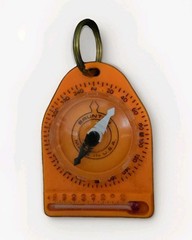 Brunton Compass Weather Temp. Wind Chill Chart Keychain Gorpcore Camping Hiking