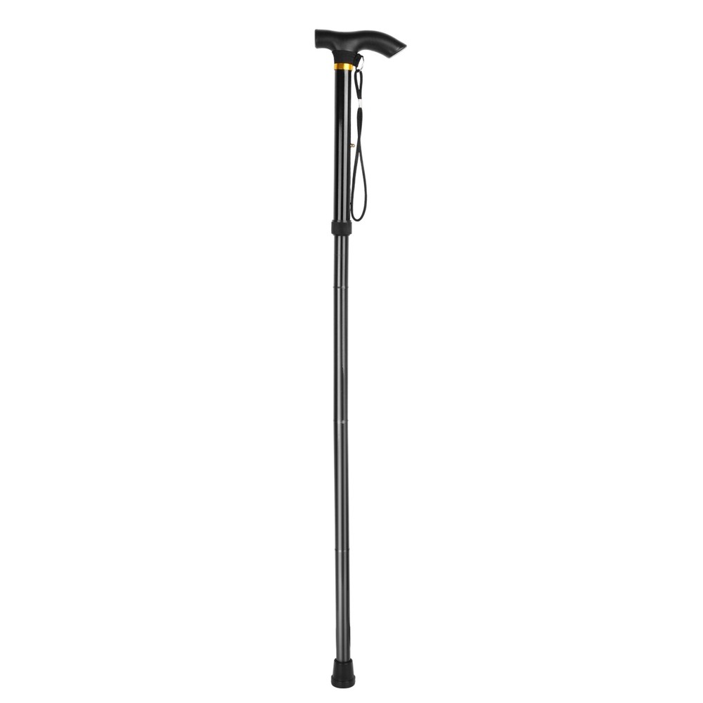 Aluminum Alloy Foldable Walking Stick Adjustable Non-slip Walking Cane Hiking