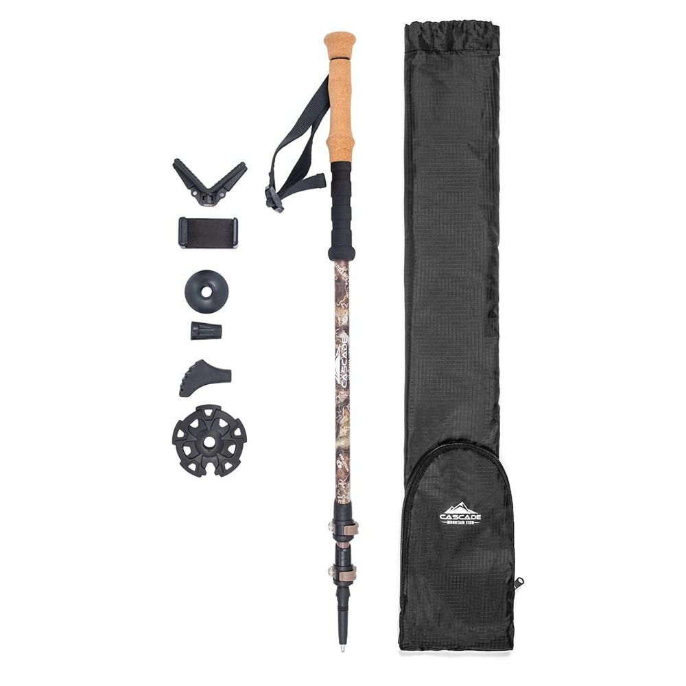 Cascade Mountain Tech Trekking Pole – Carbon Pack of 1, Mossy Oak One