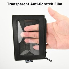 Registration & Insurance Card Document Holder for Visor, Carrying Case Black
