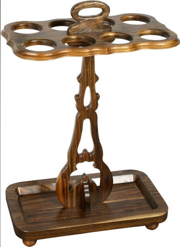 Handmade Antique Designer Wooden Storage Rack for Walking Canes Sticks Golf Club