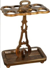 Handmade Antique Designer Wooden Storage Rack for Walking Canes Sticks Golf Club