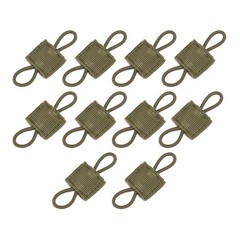 10Pcs Tactical Molle System Backpack Attachment PTT Antenna Binding Buckle