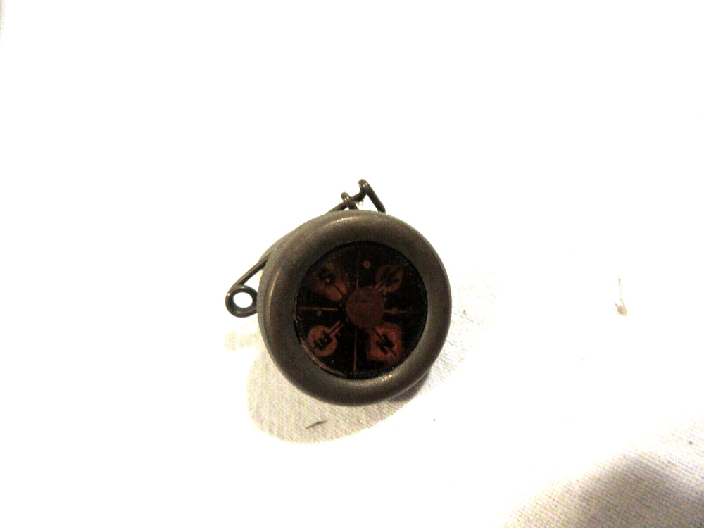 Vintage Marbles Brass Lapel Compass