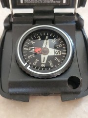 Normark PL 180 Black Pocket Compass Floatable Shock Proof Hiking Jewel Bearing