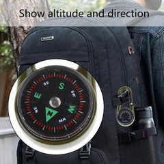 Outdoor Carabiner with Compasses and Thermometers Snap Hook keychains Enduring