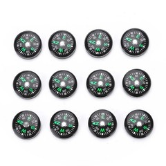 20mm 12pcs Mini Pocket Oil Filled Compass for Hiking Camping Outdoor Activities