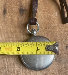 Antique 1910s-20s Keuffel Esser Co Pocket Compass w Leather Strap Hunting Survey
