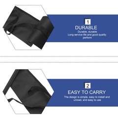 2Pcs Reusable Black Alpenstock Storage Bags Carrying Bags for Hiking