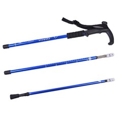 Lightweight Adjustable Hiking Trekking Walking Cane Pole With T Handle 1 PCS