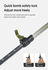 6oz Ultralight 3K Carbon Fiber Adjustable Trekking Pole, 1 Piece