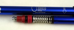 Lightweight Adjustable HP5 Anti-Shock Hiking Poles with Compass & Snow Disk