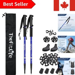 Adjustable & Lightweight Trekking Poles – Perfect for Hiking & Mountaineering