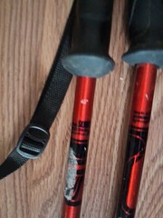 Scott Response Trekking Hiking Running Ski Poles 40 Inch Aluminum Black Silver
