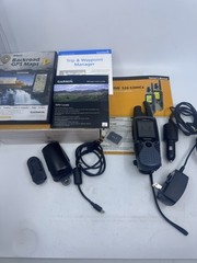 Garmin Rino 520 HCx Handheld GPS 2 Way Radio W/ Accessories Tested Working